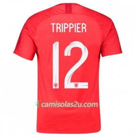Camisolas de Futebol Inglaterra Trippier 12 Equipamento Alternativa Copa do Mundo 2018 Manga Curta